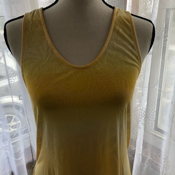 🎄 George yellow maxi swim cover-up SZ S NWOT - Picture 2 of 8
